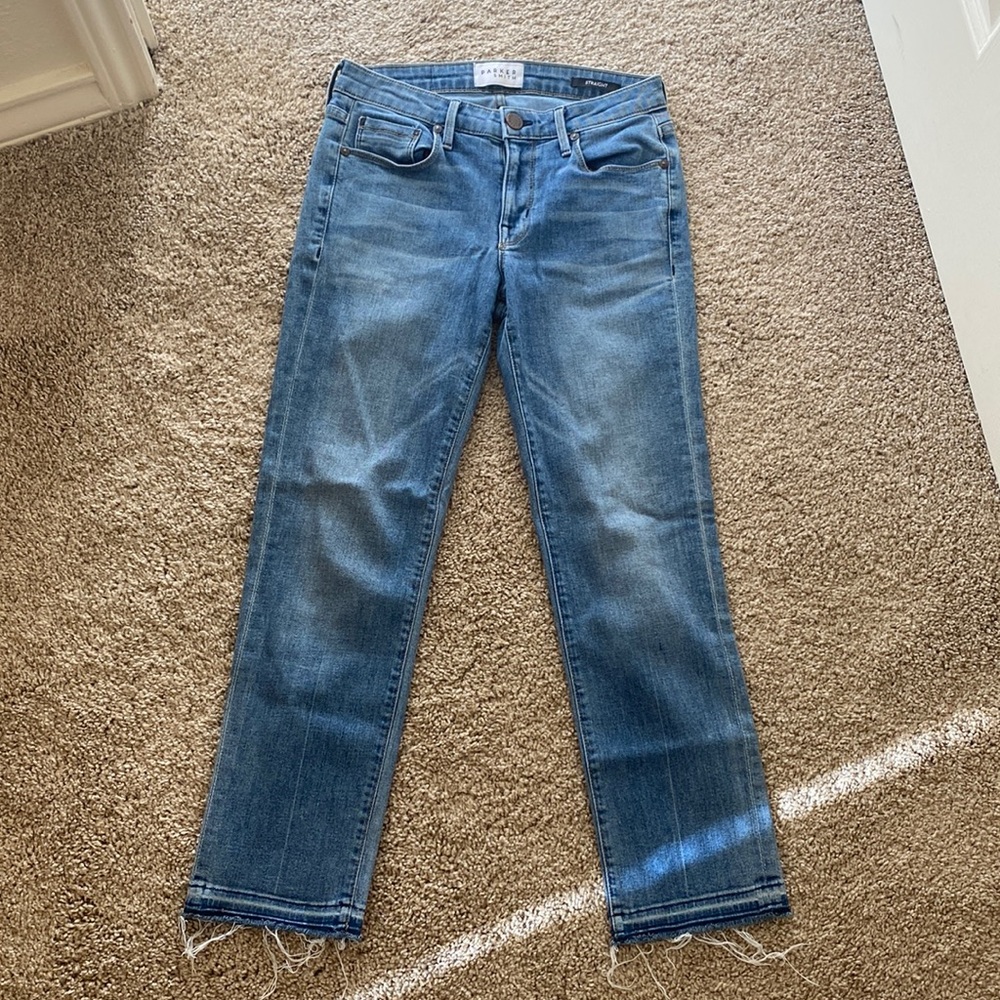 Straight leg jeans. Size 25